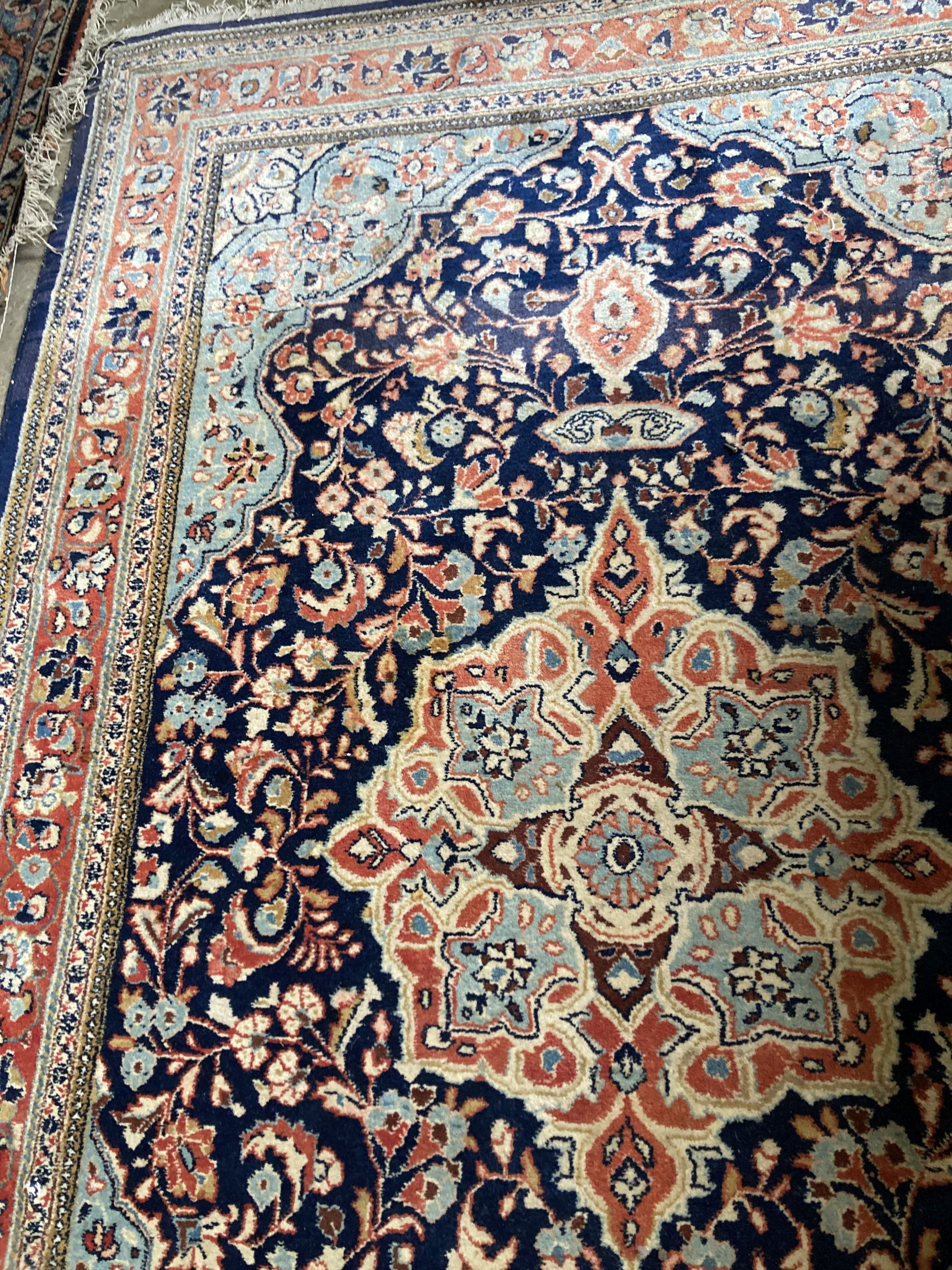 An Aubusson style wall hanging, 180 x 135cm and a North West Persian rug